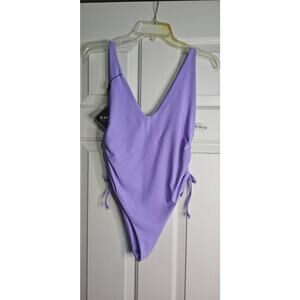 zaful high waist one‎ piece swimsuit NWT 6 light purple